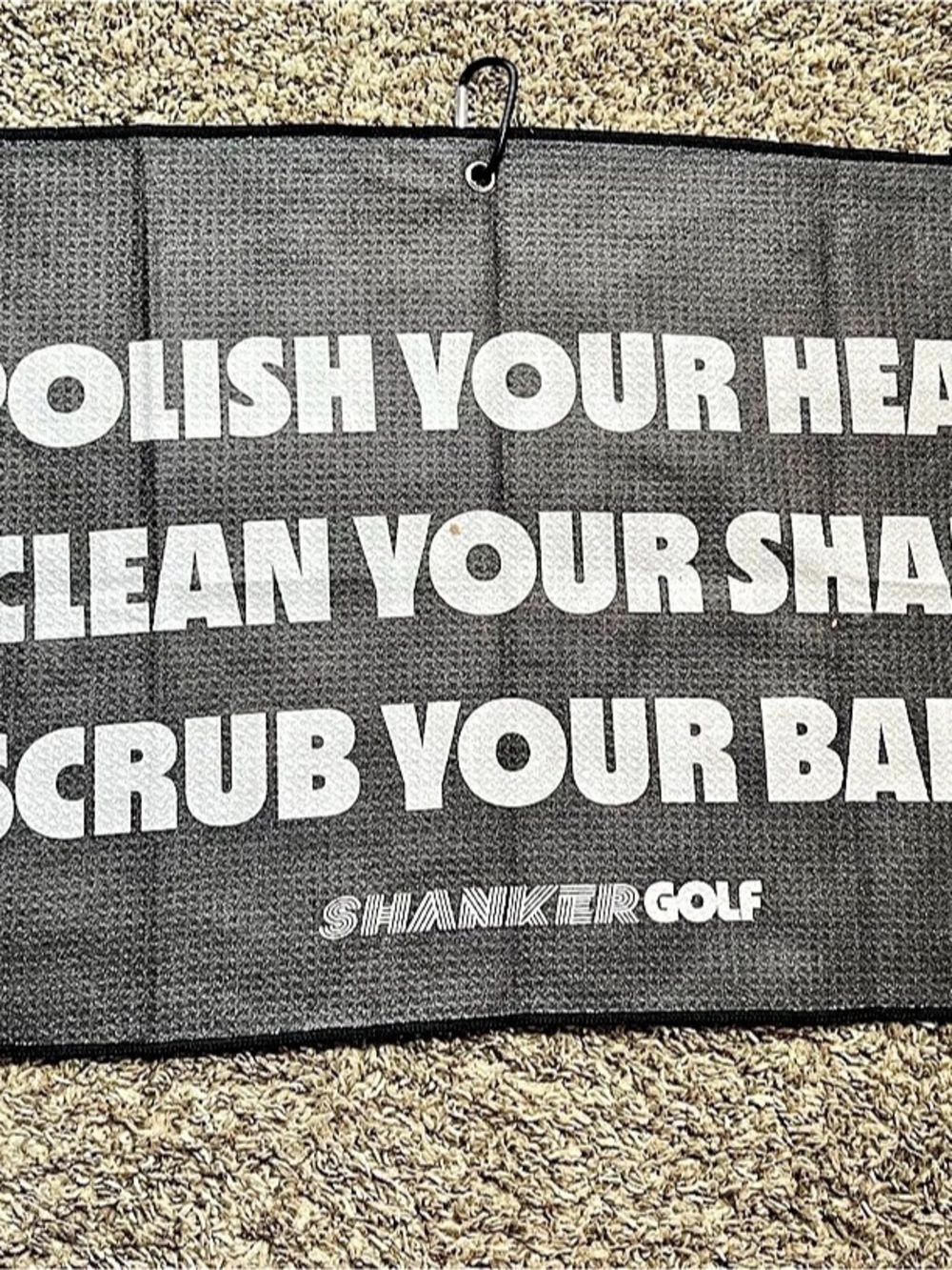 Shanker Golf Polish the Head Golf Towel 16